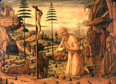 San Jerónimo en oración de Jacopo del Sellaio