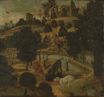 La muerte de Acteón de Jacopo del Sellaio