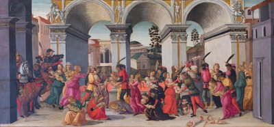 La masacre de los inocentes de Jacopo del Sellaio