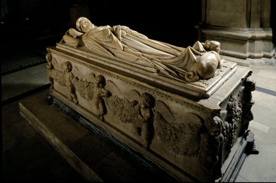 Monumento a Ilaria del Carretto de la familia del marqués de Savona (detalle) de Jacopo della Quercia