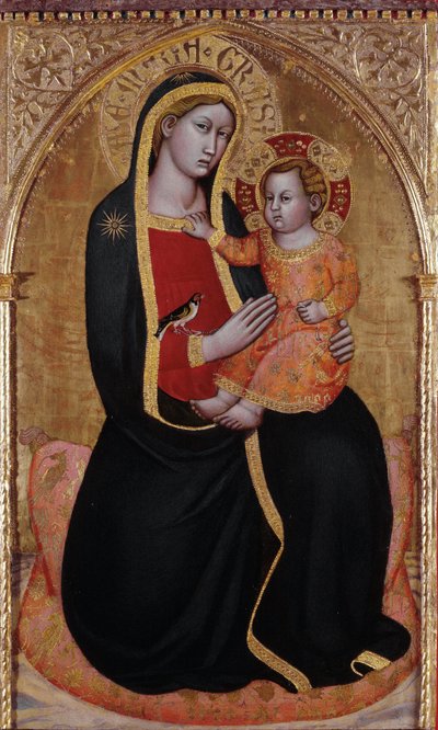 Virgen de Montenero con el Niño (Pintura de Jacopo di (14th century) Michele