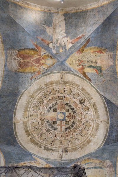 Bóveda con la imagen circular de Florencia como la nueva Jerusalén Celestial (fresco) de Jacopo di Cione