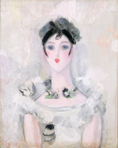 Retrato de una Joven con Corpiño de Encaje, c.1925-6 de Jacqueline Marval