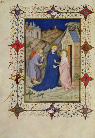 MS 11060-11061 Horas de Notre Dame: Laudes, La Visitación, de 