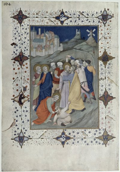 MS 11060-11061 Horas de la Cruz: Maitines y Laudes, La traición de Judas, de 