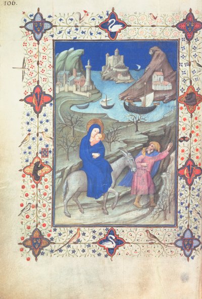 Ms 11060-61, Huida a Egipto, de 
