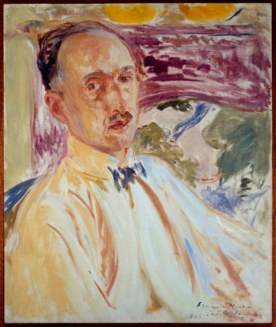 Estudio para el retrato de François Mauriac (1885-1970), escritor francés de Jacques Emile Blanche
