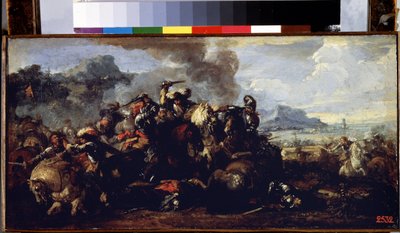 Combate entre caballerías francesas y españolas de Jacques Courtois