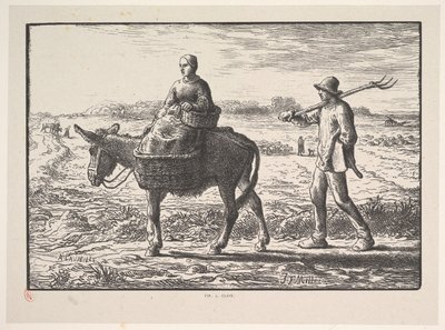 Mañana, de la serie, Cuatro Momentos del Día, 1830-75 de Jacques Adrien Lavieille