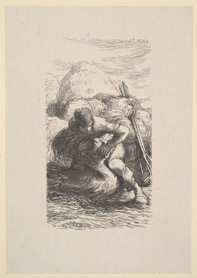 El Atador de Gavillas, 1853 de Jacques Adrien Lavieille