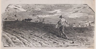 El sembrador, ca. 1852 de Jacques Adrien Lavieille