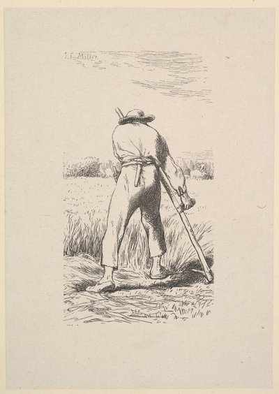 El segador de trigo, 1853 de Jacques Adrien Lavieille