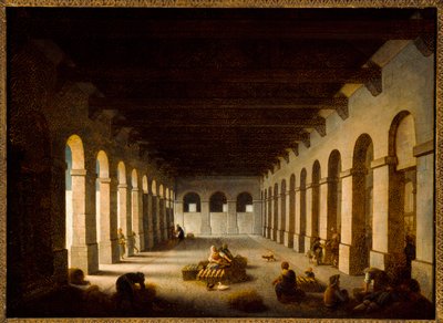 El mercado del valle, c.1815 (óleo sobre lienzo) de Jacques Albert Senave