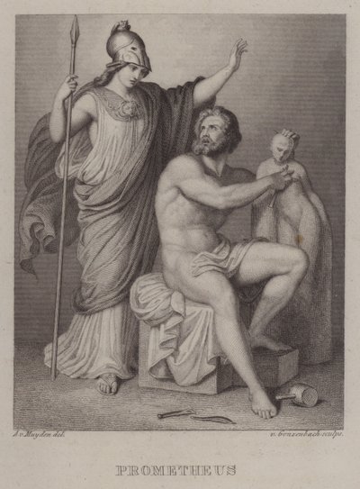 Prometeo (grabado) de Jacques Alfred van Muyden