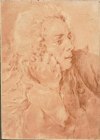 Retrato de medio cuerpo de François Boucher de Jacques André Portail