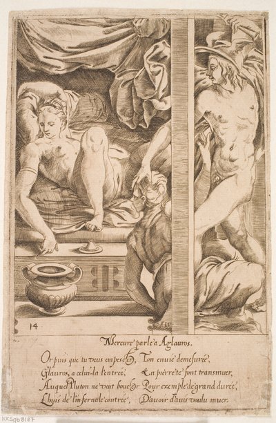 Mercurio visita a Herse de Jacques Androuet Ducerceau d.Æ.