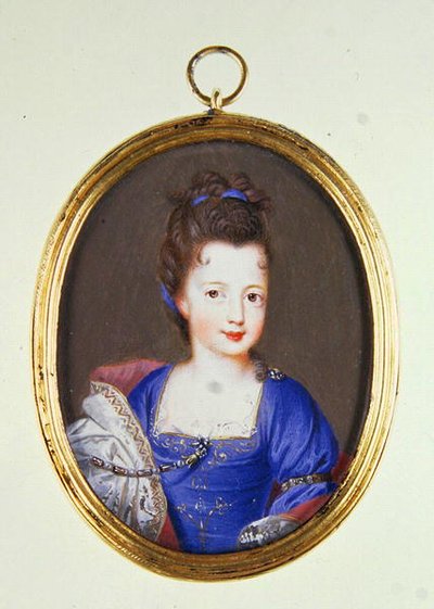 Miniatura de la princesa Louise Stuart, c.1700 de Jacques Antoine Artaud