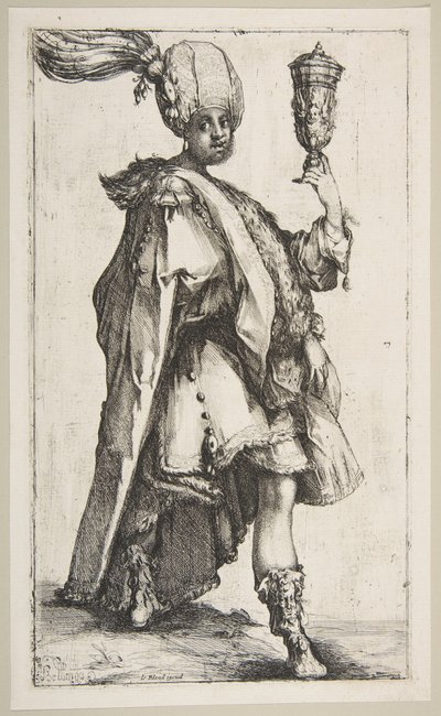 Baltasar, de la serie de los Tres Magos, 1595-1616 de Jacques Bellange