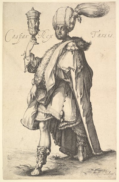 Gaspar, después de una serie de los tres magos por Jacques Bellange de Jacques Bellange