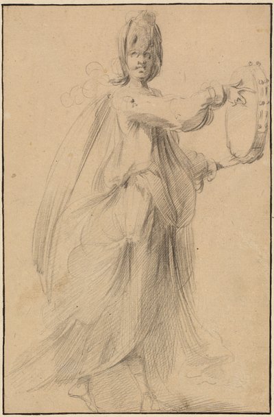 Bailarina con pandereta de Jacques Bellange