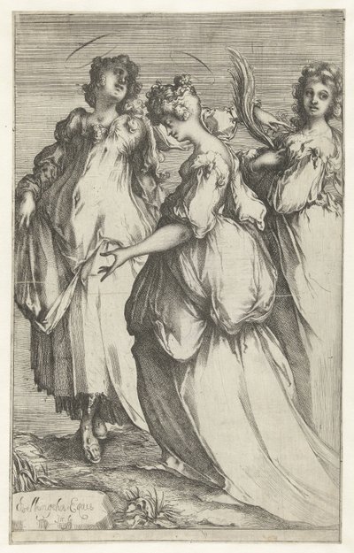 tres santas mujeres de Jacques Bellange