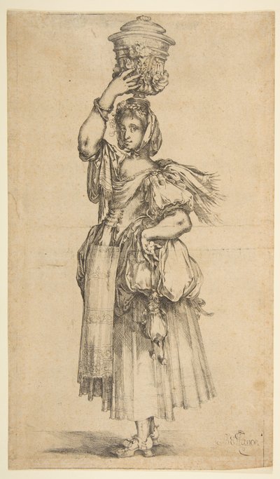 Jardinero, de la serie Hortulanae de Jacques Bellange