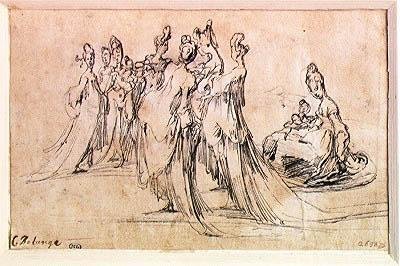 Grupo de mujeres de Jacques Bellange