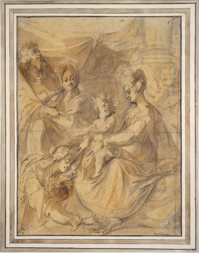Sagrada familia con Santa Ana y María Magdalena de Jacques Bellange
