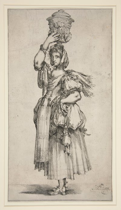 Jardinería en un jarrón de Jacques Bellange