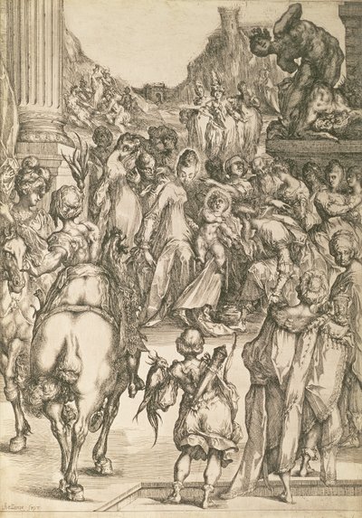 La adoración de los magos de Jacques Bellange