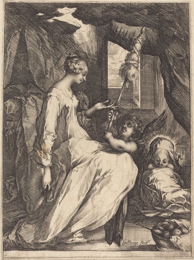 La Madonna hilando de Jacques Bellange