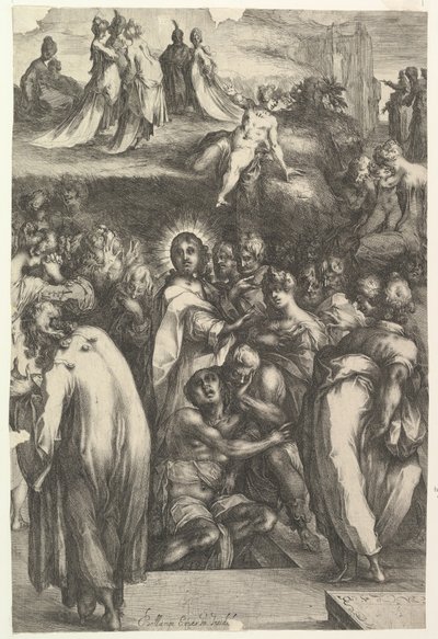 La resurrección de Lázaro de Jacques Bellange