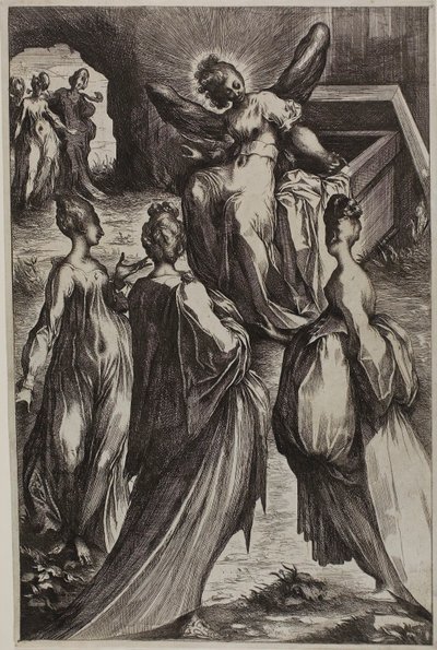 Las Tres Marías en la Tumba con el Ángel de Jacques Bellange