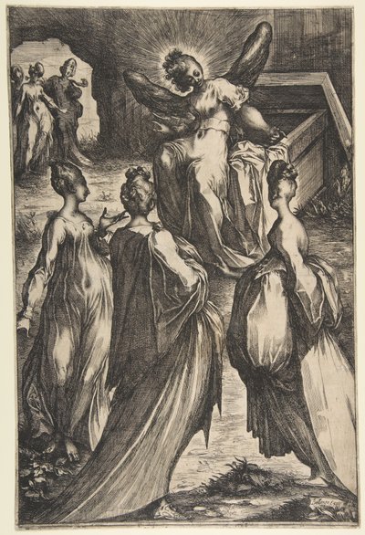 Las tres Marías en el sepulcro de Jacques Bellange