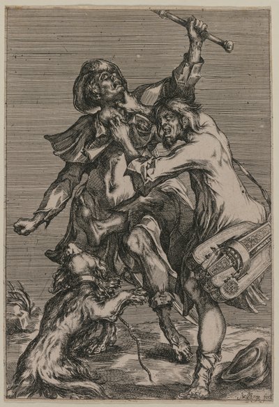 Dos Mendigos Peleando de Jacques Bellange