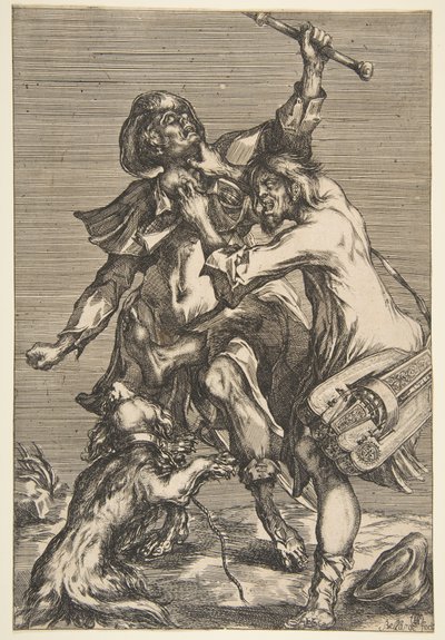 Dos Mendigos Peleando de Jacques Bellange