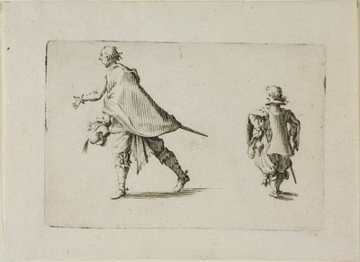 Un caballero y su paje, de Los Caprichos de Jacques Callot