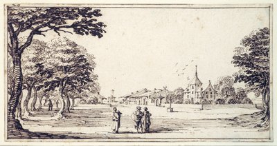 Una calle en Bainville-sur-Madon, con la casa de Callot de Jacques Callot