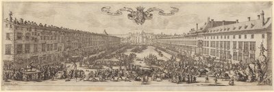Vista de la Rue Neuve en Nancy de Jacques Callot