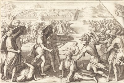 Asalto a los fuertes exteriores de Bone de Jacques Callot