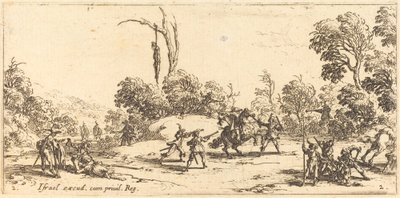 Atacando viajeros en la carretera de Jacques Callot