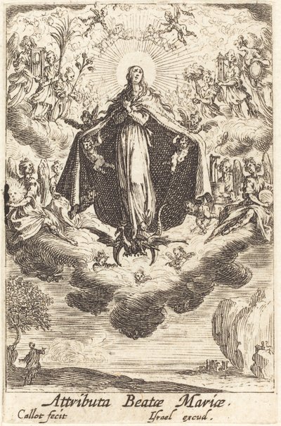 Atributos de la Virgen de Jacques Callot