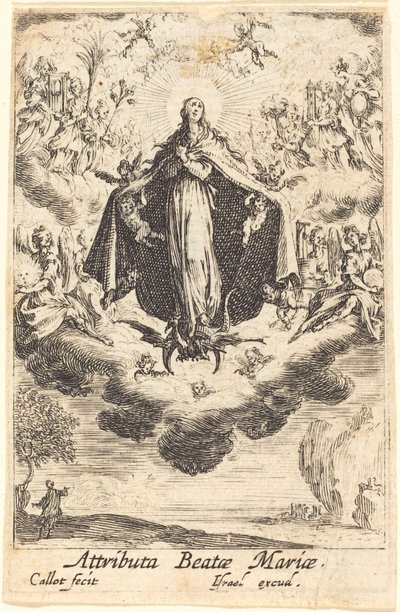 Atributos de la Virgen de Jacques Callot