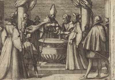 Bautismo del príncipe de España [verso] de Jacques Callot