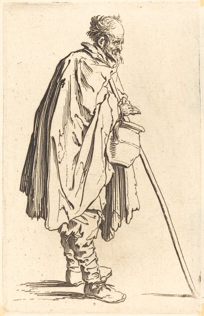 Mendigo con olla, c.1622 de Jacques Callot
