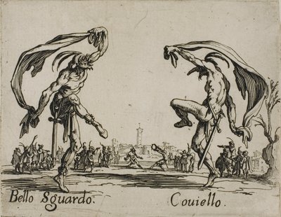 Bello Sguardo - Coviello, placa 18 de Balli di Sfessania de Jacques Callot