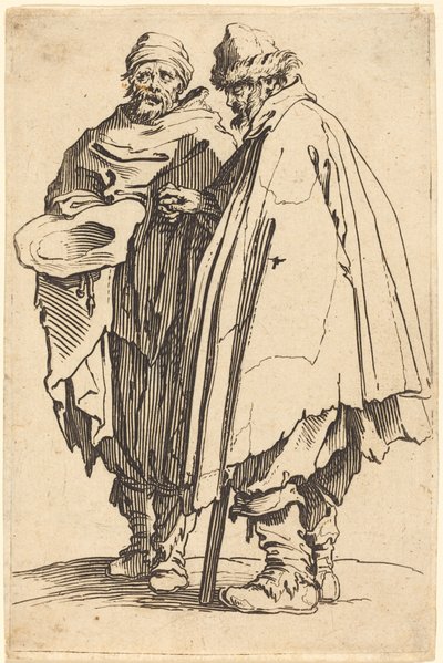 Mendigo Ciego y Compañero de Jacques Callot