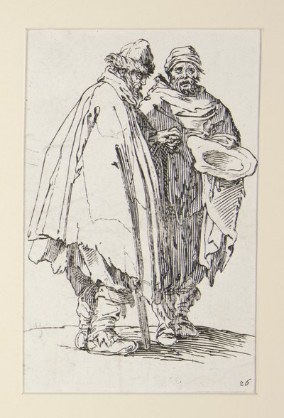 Ciego y su compañero, de Los mendigos (L de Jacques Callot