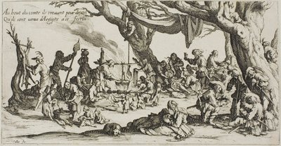 Camping de los Gitanos: La preparación de la fiesta de Jacques Callot