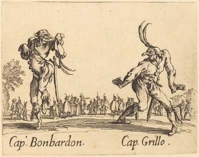 Cap. Bonbardon y Cap. Grillo de Jacques Callot